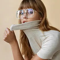 L-audace des montures oversize transparentes